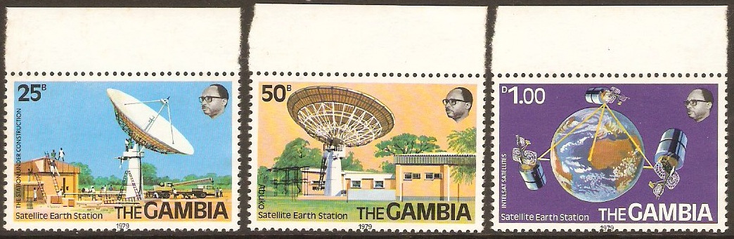 Gambia 1979 Satellite Station Set. SG421-SG423.