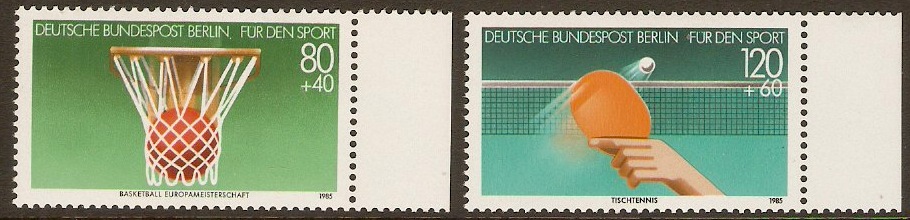 West Berlin 1985 Sport Promotion Set. SGB694-SGB695.