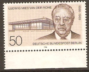 West Berlin 1986 50pf Mies van der Rohe Anniversary. SGB713.