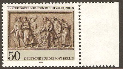 West Berlin 1987 50pf Bohemian Settlement Stamp. SGB769.