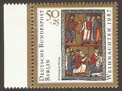 West Berlin 1987 50pf +25pf Christmas Stamp. SGB797.