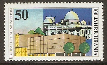 West Berlin 1988 50pf Urania Science Museum Stamp. SGB799.