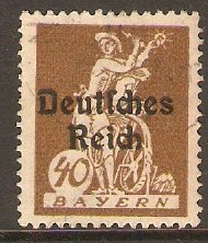 Germany 1920 40pf Bistre-brown. SG122.