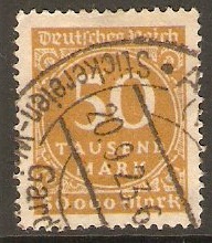 Germany 1923 50T Large Numerals series. SG313.