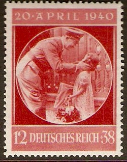Germany 1940 Hitler's Birthday Stamp. SG732.