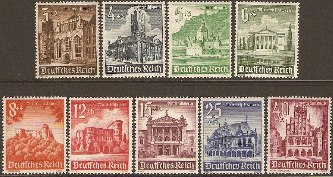 Germany 1940 Winter Relief Fund Set. SG739-SG747.