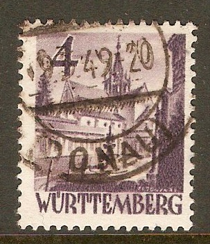 Germany 1948 4pf Violet. SGFW29.
