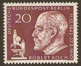 West Berlin 1960 Robert Koch Commemoration. SGB186.