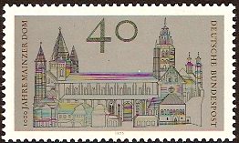Germany 1975 Mainz Cathedral Millenary. SG1738.
