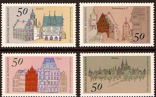 Germany 1975 Architecture Set. SG1756-SG1759.