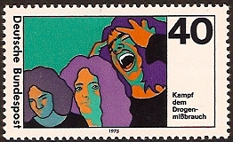 Germany 1975 Drug Abuse Campaign Stamp. SG1760.