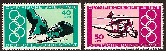 Germany 1976 Olympic Games Set. SG1779-SG1780.