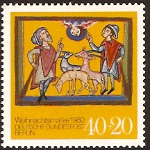 West Berlin 1980 40pf +20pf Christmas Stamp. SGB608.