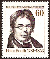 West Berlin 1981 Peter Beuth Commemoration. SGB627.