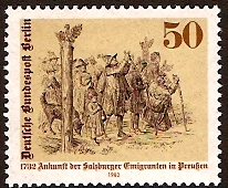 West Berlin 1982 Salzburg Emigrants' Stamp. SGB639.