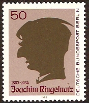 West Berlin 1983 Ringelnatz Commemoration. SGB663.
