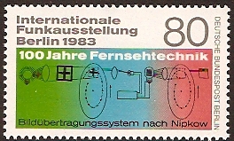 West Berlin 1983 Broadcasting Exhibition Stamp. SGB664.