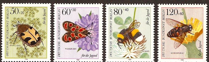 West Berlin 1984 Insects Set. SGB674-SGB677.