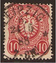 Germany 1880 10pf. Red. SG41b.