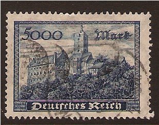Germany 1923 5000m. Blue. SG267.