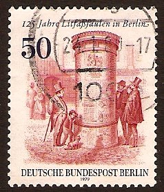 West Berlin 1979 50pf. Red and Lilac. SG B586.