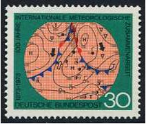Germany 1973 Meteorological Organisation Stamp. SG1654.
