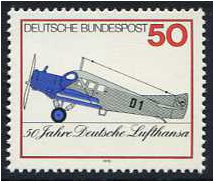 Germany 1976 Lufthansa Stamp. SG1771.