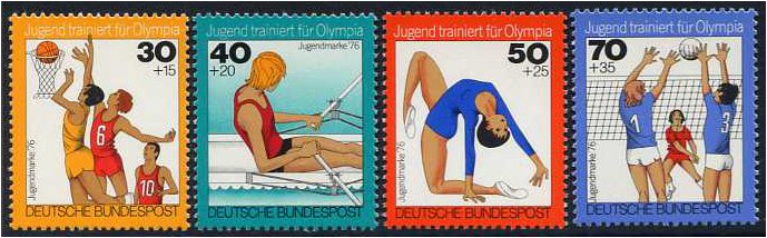 Germany 1976 Youth Welfare Stamp Set. SG1775-SG1778.