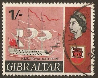 Gibraltar 1967 1s Ships Series. SG209.