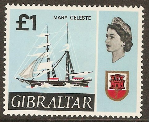 Gibraltar 1967 1 Ships Series. SG213.