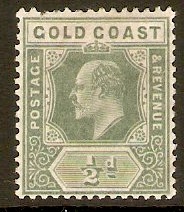 Gold Coast 1907 d Dull green. SG59.