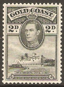 Gold Coast 1938 2d Slate. SG123a.