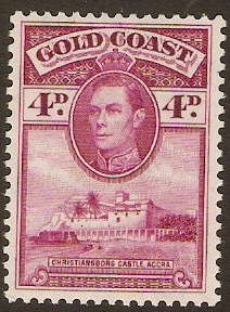 Gold Coast 1938 4d Magenta. SG125.