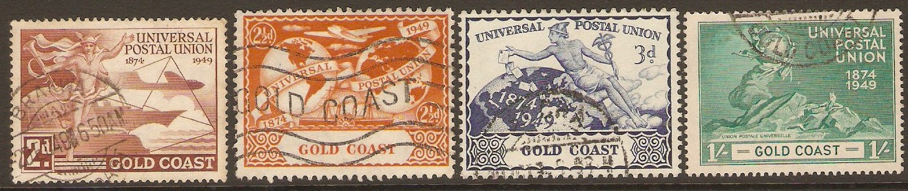 Gold Coast 1949 UPU 75th Anniversary Set. SG150-SG152.