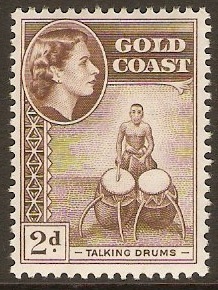 Gold Coast 1952 2d Chocolate. SG156.
