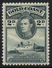 Gold Coast 1938 2d. Slate. SG123.