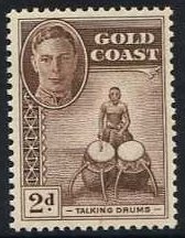 Gold Coast 1948 2d Purple-brown. SG138.