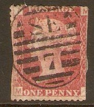 Great Britain 1858 1d Red - Plate 156. SG44.