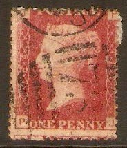 Great Britain 1858 1d Red - Plate 164. SG44.