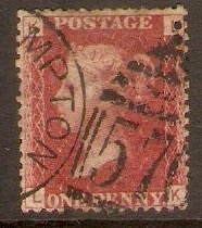Great Britain 1858 1d Red - Plate 175. SG44.