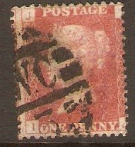 Great Britain 1858 1d Red - Plate 180. SG44.
