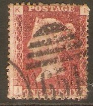 Great Britain 1858 1d Red - Plate 182. SG44.