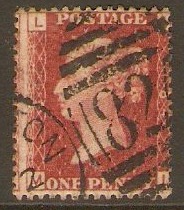 Great Britain 1858 1d Red - Plate 184. SG44.