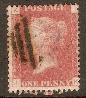 Great Britain 1858 1d Red - Plate 137. SG44.