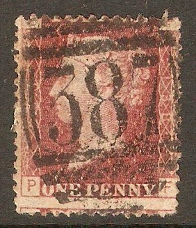 Great Britain 1858 1d Red - Plate 138. SG44.