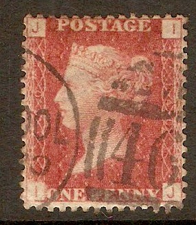 Great Britain 1858 1d Red - Plate 140. SG44.