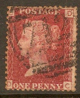 Great Britain 1858 1d Red - Plate 145. SG44.