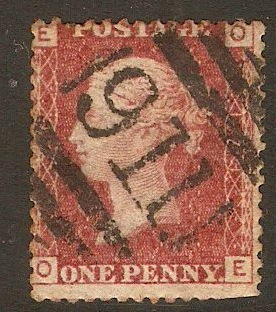 Great Britain 1858 1d Red - Plate 174. SG44.