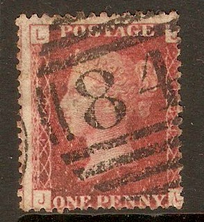 Great Britain 1858 1d Red - Plate 183. SG44.