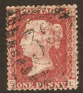 Great Britain 1858 1d Red - Plate 188. SG44.